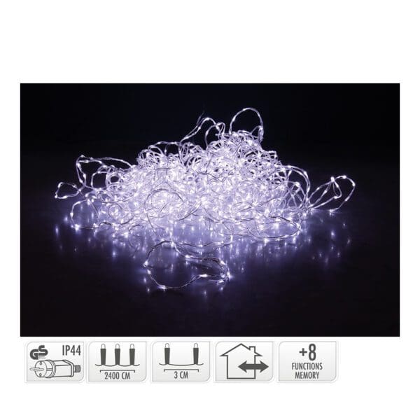 ULT. UNIDADES GRINALDA SOFT WIRE 800 LED BRANCO FRIO 8 FUNÇÕES 27m