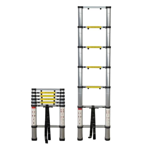 ESCADA TELESCÓPICA 6 DEGRAUS 2M