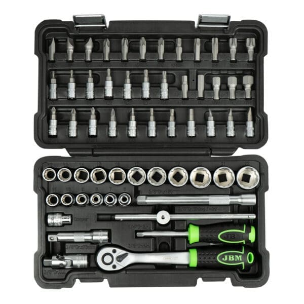 KIT DE FERRAMENTAS DE 59 PEÇAS DE 3/8" COM CHAVES DE 12 PONTAS ZINCADAS - Image 3